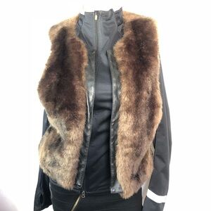 Faux fur vest